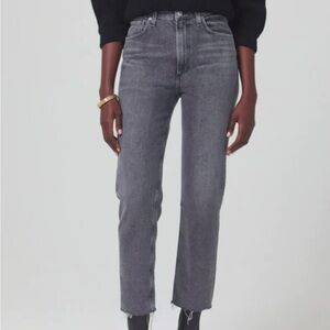 CITIZENS OF HUMANITY Daphne Crop High-Rise Stovepipe Jeans Size 26